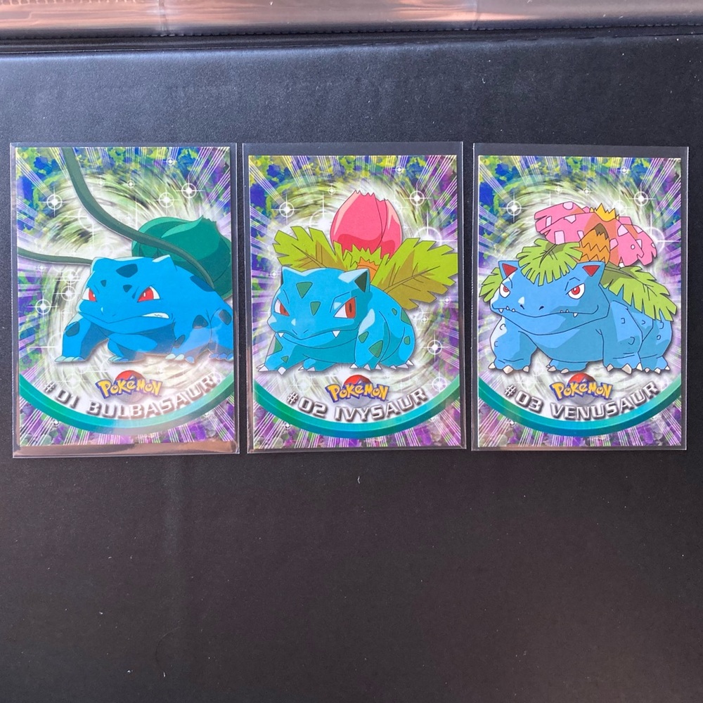 Bulbasaur, Ivysaur, Venusaur